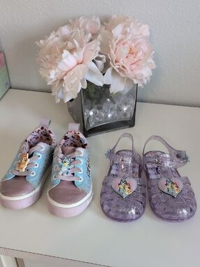 Bluey Bingo Shoe Bundle. New Sandals And GUC Tennis Shoes.
